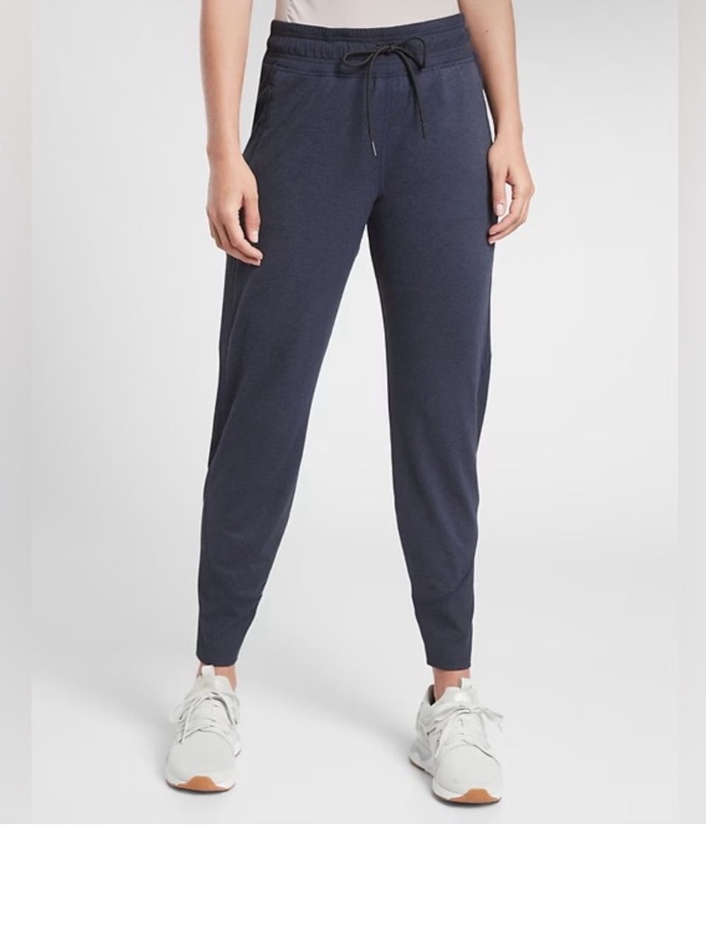 Athleta Navy Drawcord Jogger Pants